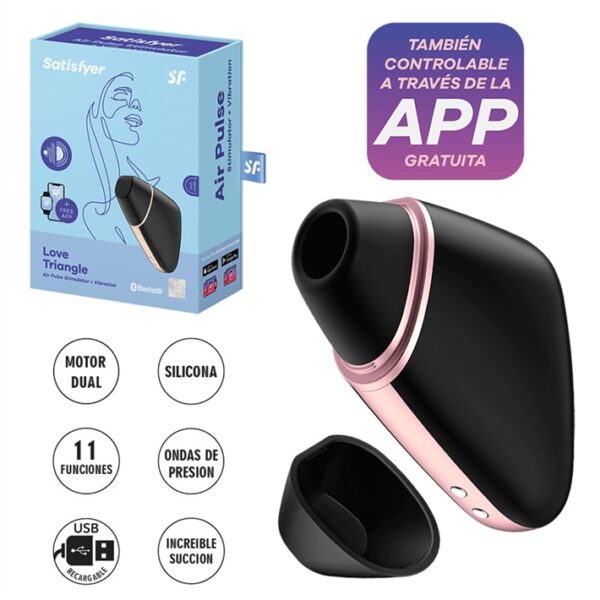 succionador love triangle USB APP movil satisfyer