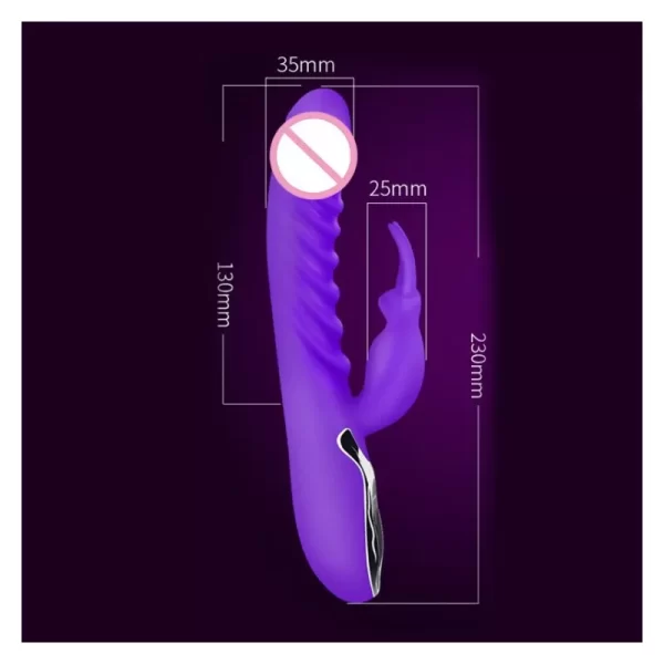 Vibrador rabbit con temperatura