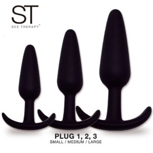 Kit plug anal silicone