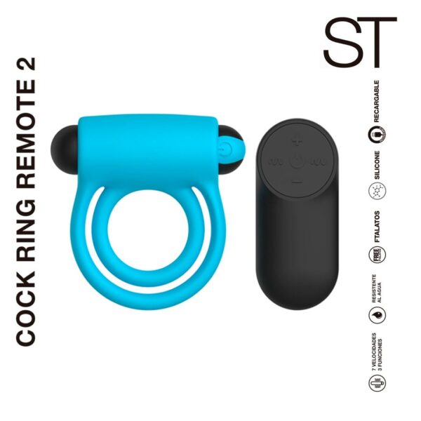 Anillo vibrador Cock ring remote 2